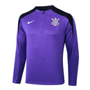 Conjunto Timão Zíper Curto Treino Roxo 2024/25