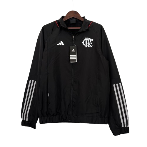 Corta Vento Flamengo 2023/24 Preto e Branco