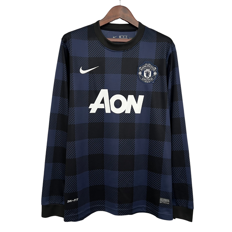Camisa Manchester United II 13/14 Retrô Manga Longa