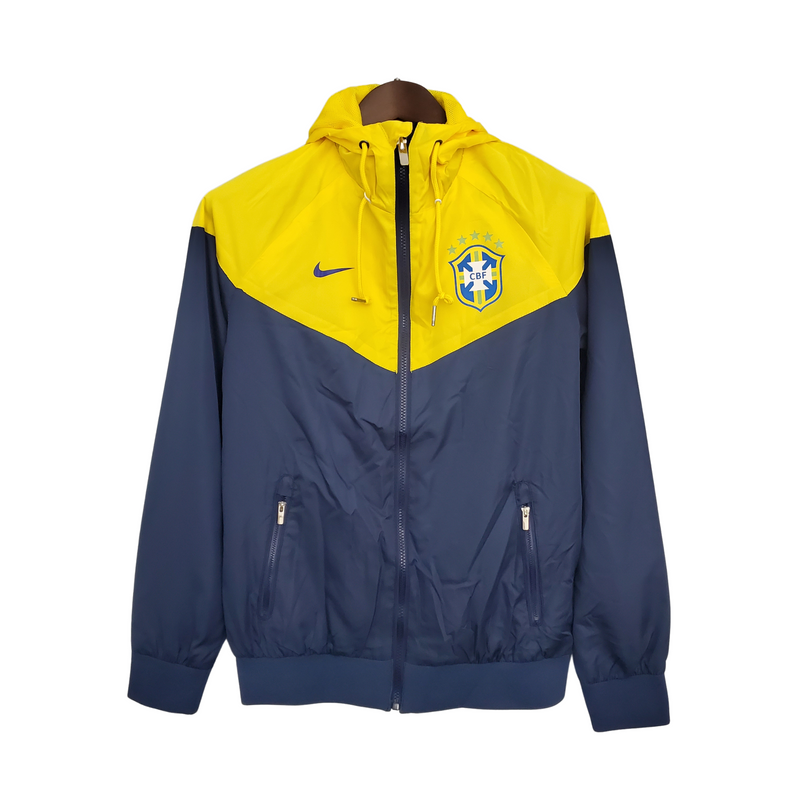 Corta-Vento Brasil Azul/Amarelo
