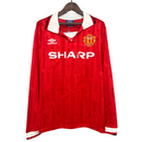 Camisa Manchester United I 92/94 Retrô Manga Longa