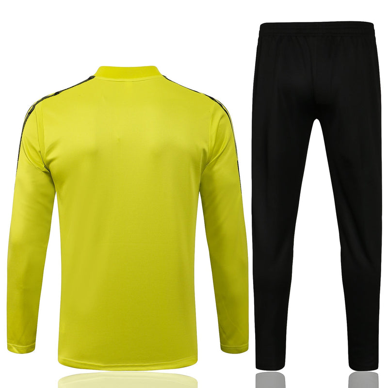 Conjunto Internacional Zíper Curto 2023/24 Amarelo e Preto