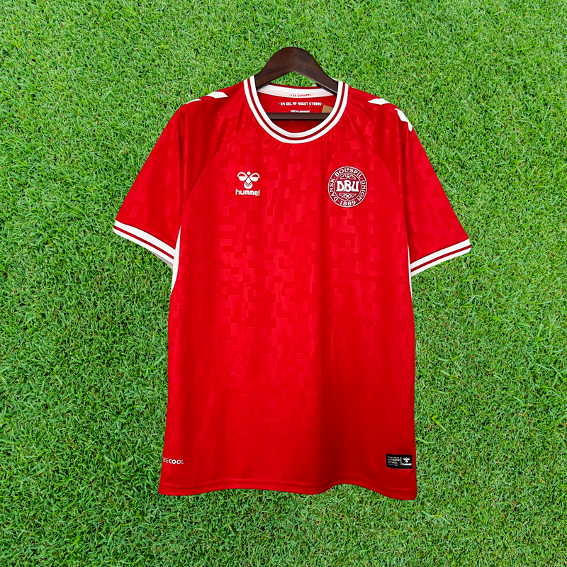 Camisa Dinamarca I 2024 Torcedor