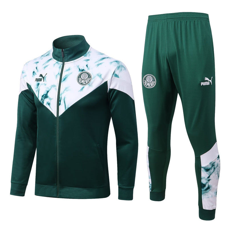 Conjunto Palmeiras Ziper Longo 2022/23 Verde
