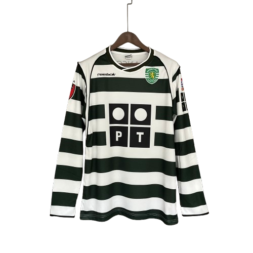 Camisa Sporting Manga Longa 2001/03 Retrô