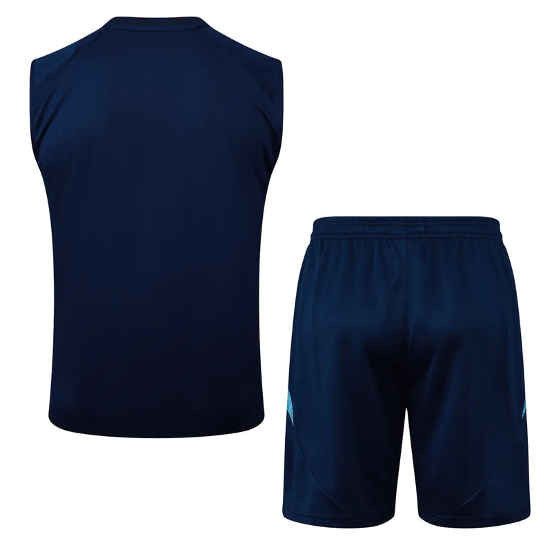 Conjunto Flamengo Comissão Técnica Regata 2025/26 - Azul Escuro