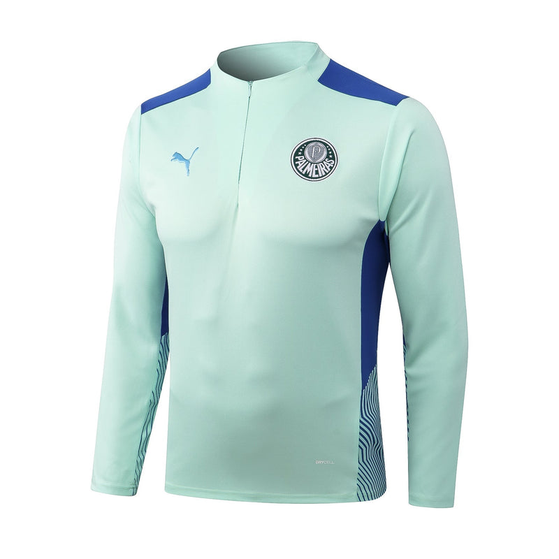 Conjunto Palmeiras Ziper Curto Treino 2022/23 Azul