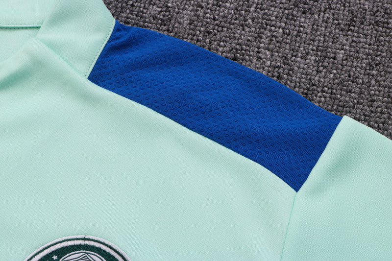 Conjunto Palmeiras Ziper Curto Treino 2022/23 Azul