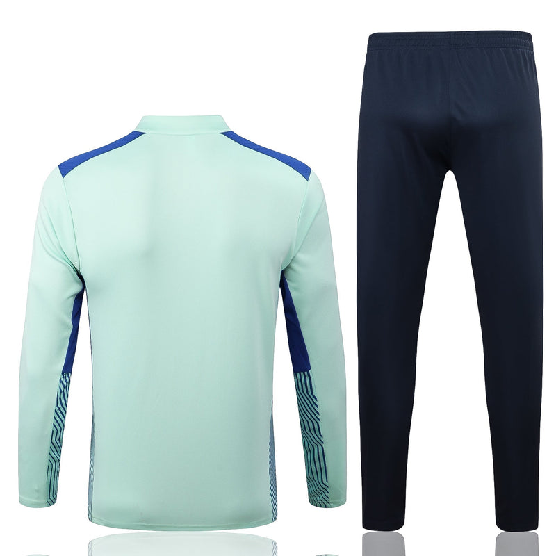 Conjunto Palmeiras Ziper Curto Treino 2022/23 Azul