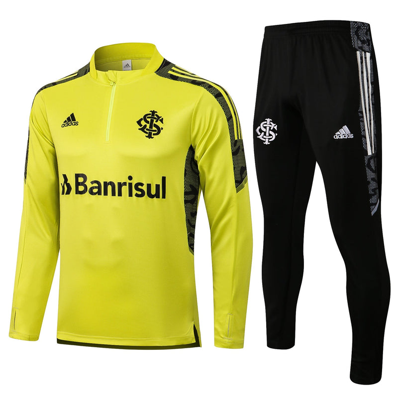 Conjunto Internacional Zíper Curto 2023/24 Amarelo e Preto