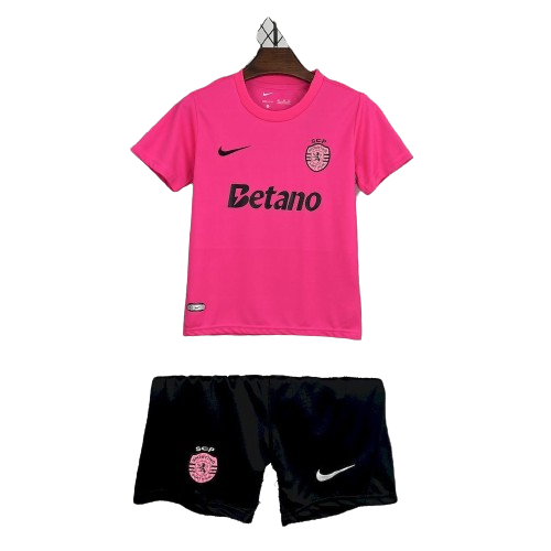 Kit Infantil Sporting Pink 2024/25 Outubro Rosa